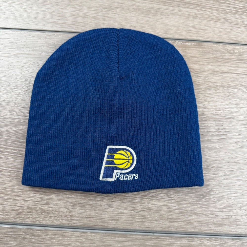 NBA Unisex Beanie Indiana Pacers Pepsi Embroidered Logo Blue OSFM